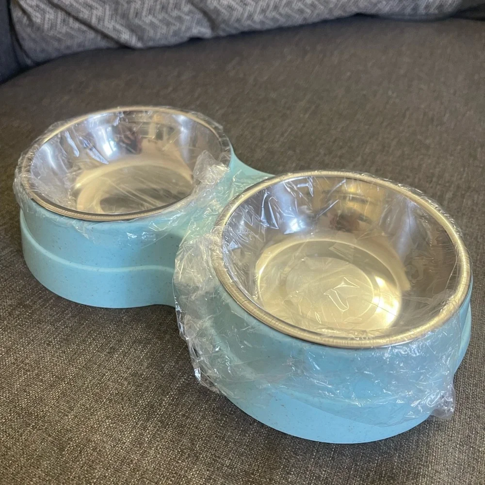 Dog or Cat Food and Water Bowl, Brand New!